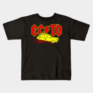 80's Retro Ghost Movie Cars Movie Rock Band Logo Parody Kids T-Shirt